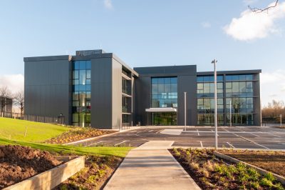 JJ Rhatigans - Sligo IDA 1 uses Project management software Asta Powerproject by Elecosoft showing the front of the building